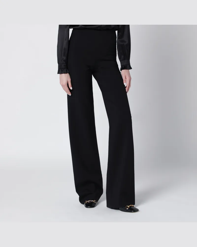 Gucci Schwarze Stretch-Technikwollhose 