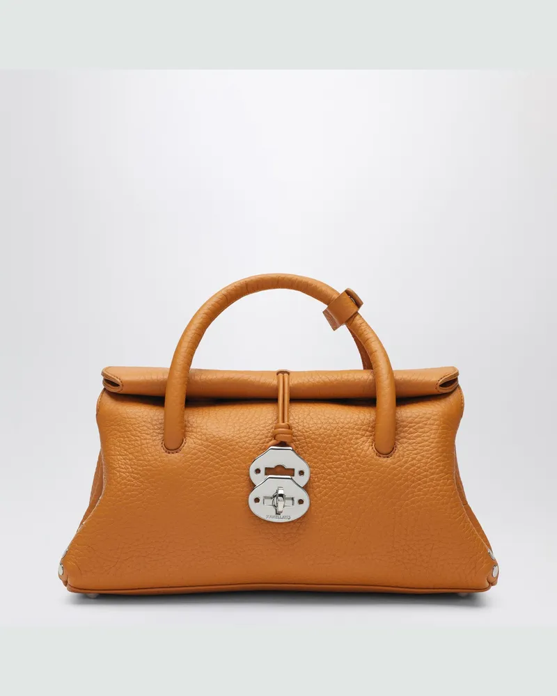 Zanellato Dotta Centauro kleine Tote-Bag in Orange 