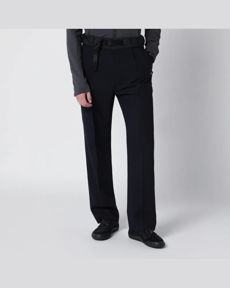 Prada Wollhose mit technischen Details Blue