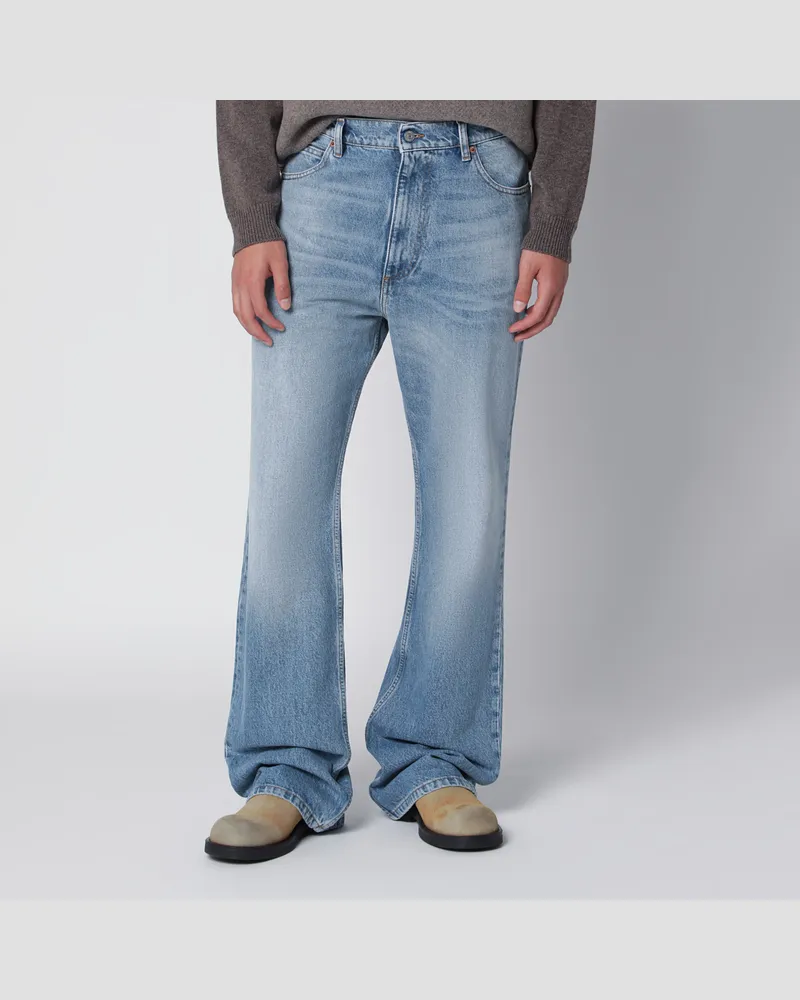 Maison Margiela Bootcut-Jeans aus hellem Denim in Blau Blue