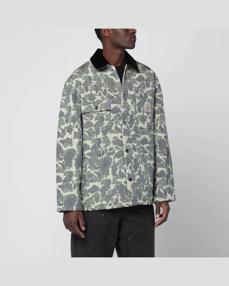 Carhartt WIP Tapestry Chore Coat Camo Duck Jacquard, Green/Tobacco Grün