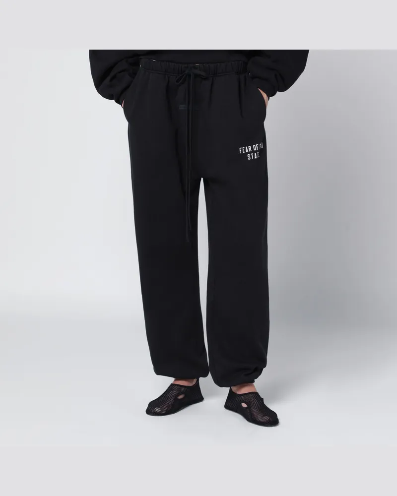 Fear of God Schwarze Jogginghose mit Logo 