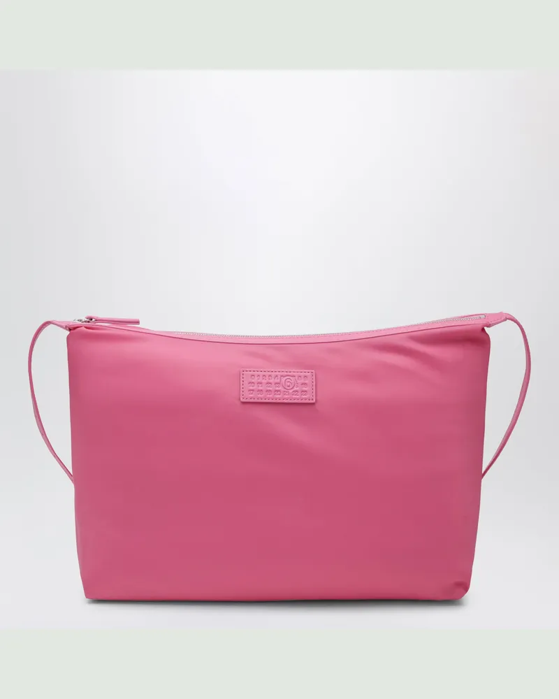 Maison Margiela Numeric Crossbody-Tasche aus Nylon in Carmine Rose Pink