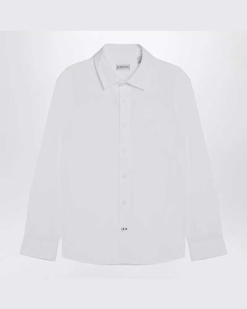 Burberry Weißes Hemd aus Baumwolle Weiß