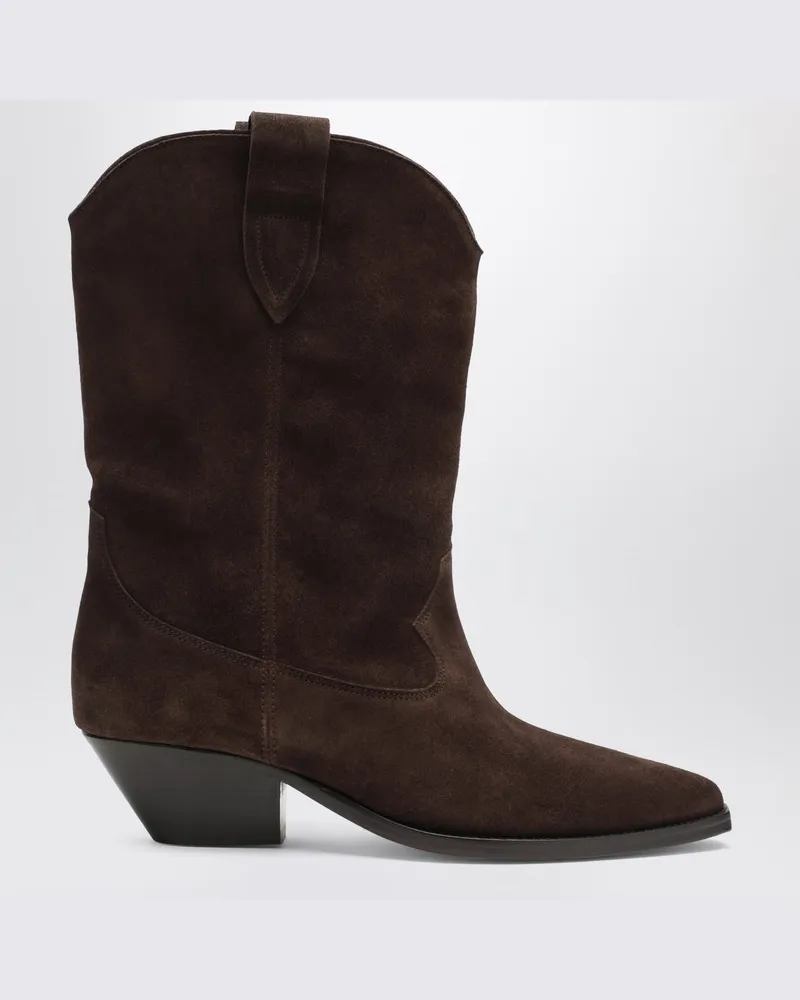 Isabel Marant Duerto Schokoladen-Cowboy-Stiefel aus Wildleder Braun