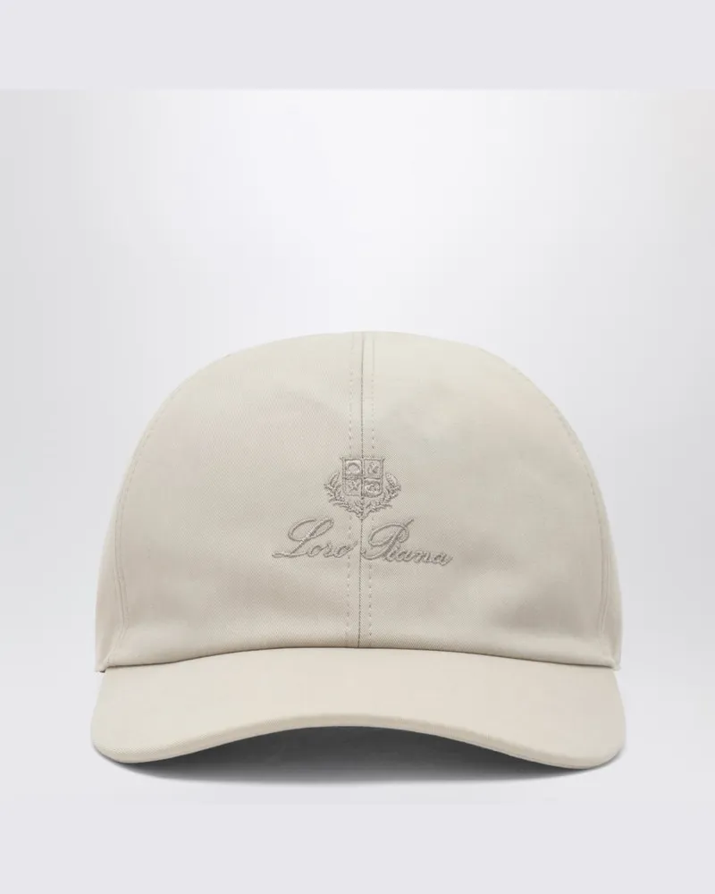 Loro Piana Baseballcap in Milchweiß Beige