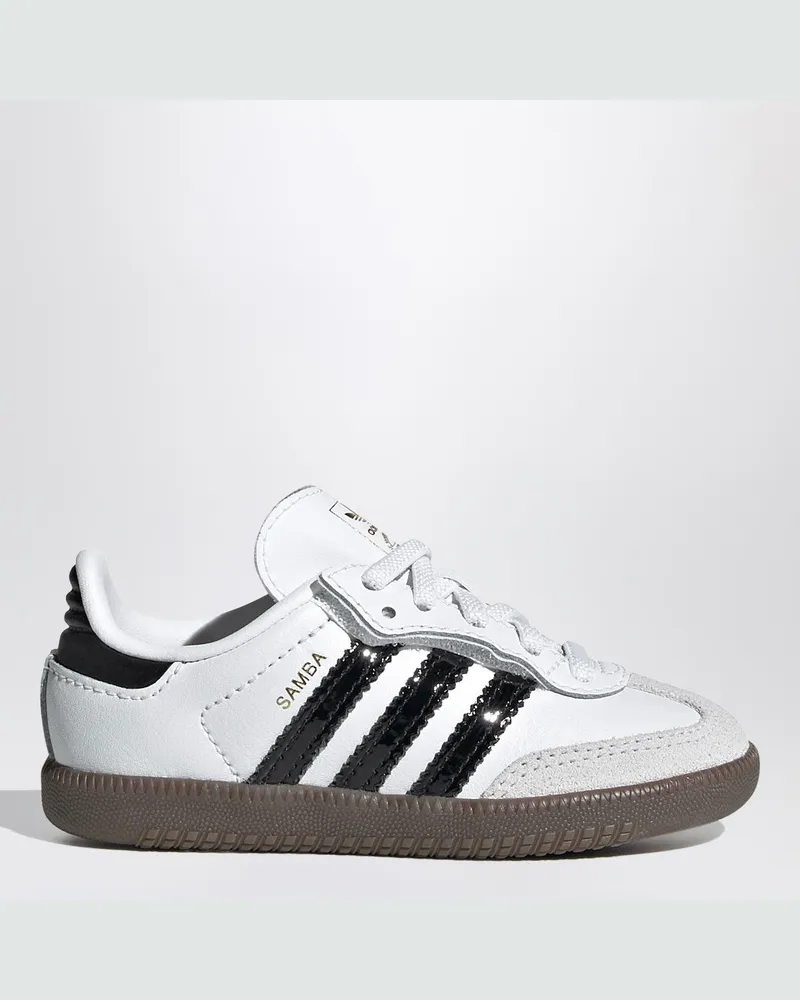 adidas Samba Sneaker weiss/schwarz mit elastischen Schnürsenkeln White