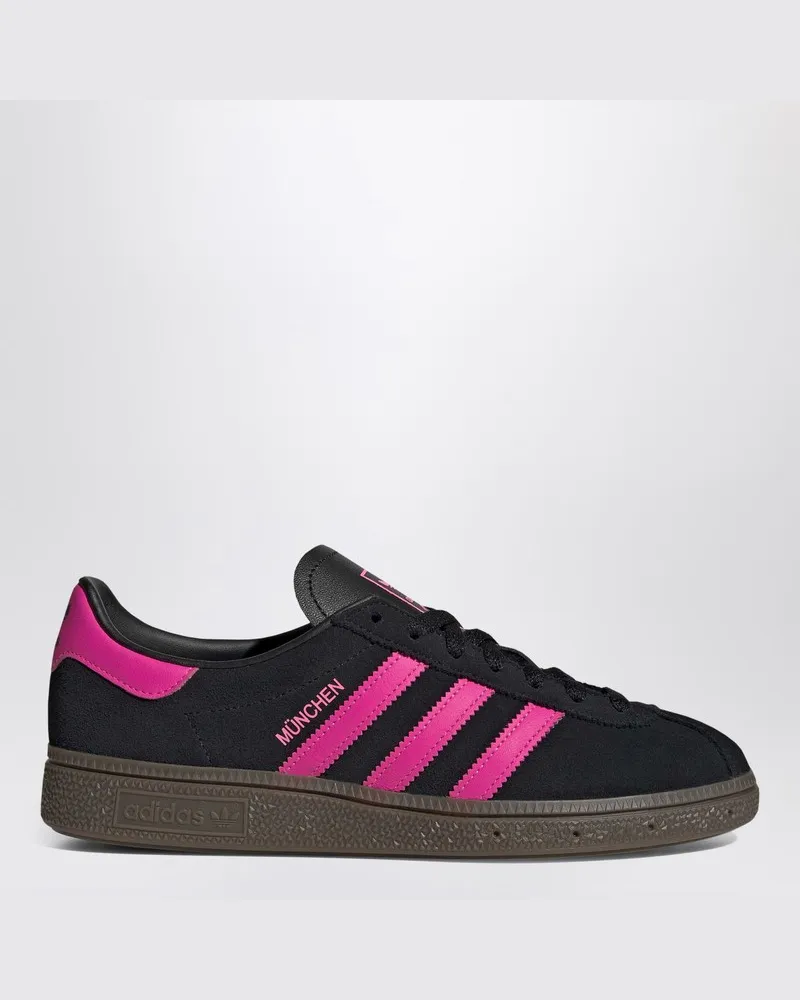 adidas Sneaker München aus schwarz/fuchsia Wildleder Schwarz