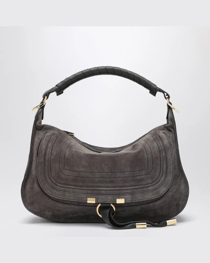 Chloé Kleine Marcie Tasche aus braunem Wildleder Brown