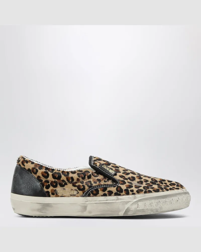 Golden Goose VCE Penstar Sneakers mit Leopardenmuster Black
