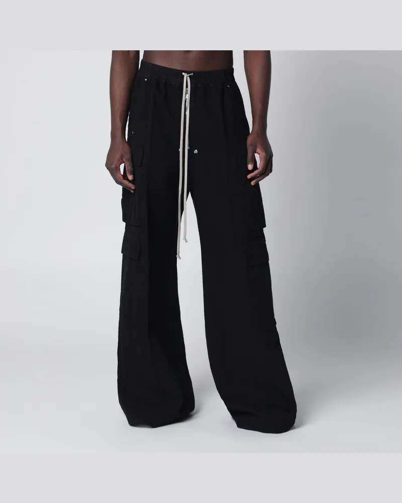 DRKSHDW by Rick Owens Double Cargo Jumbo Bela Hose schwarz Black