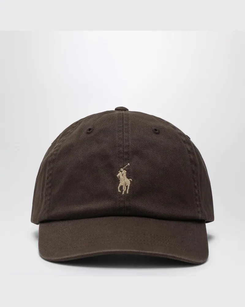 Ralph Lauren Braune Baseballkappe mit Logo Mehrfarbig