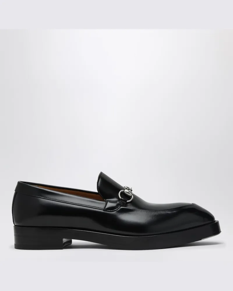 Gucci Schwarze Mokassins mit Schnalle Schwarz