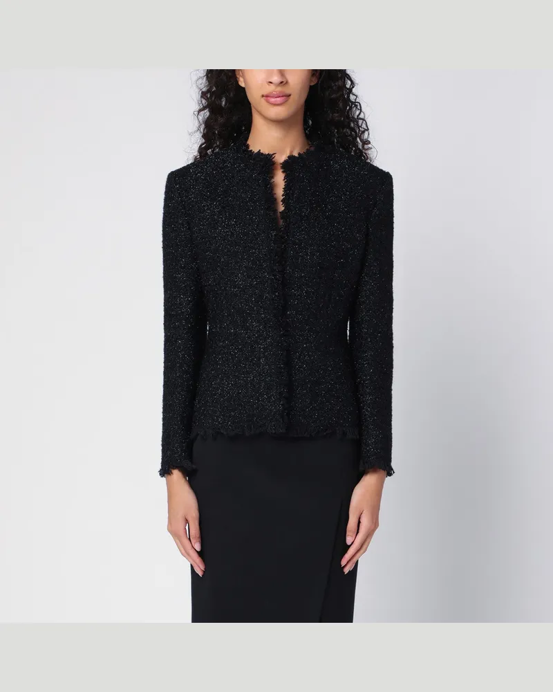 Givenchy Schwarze Jacke aus Tweed und Lurex Black