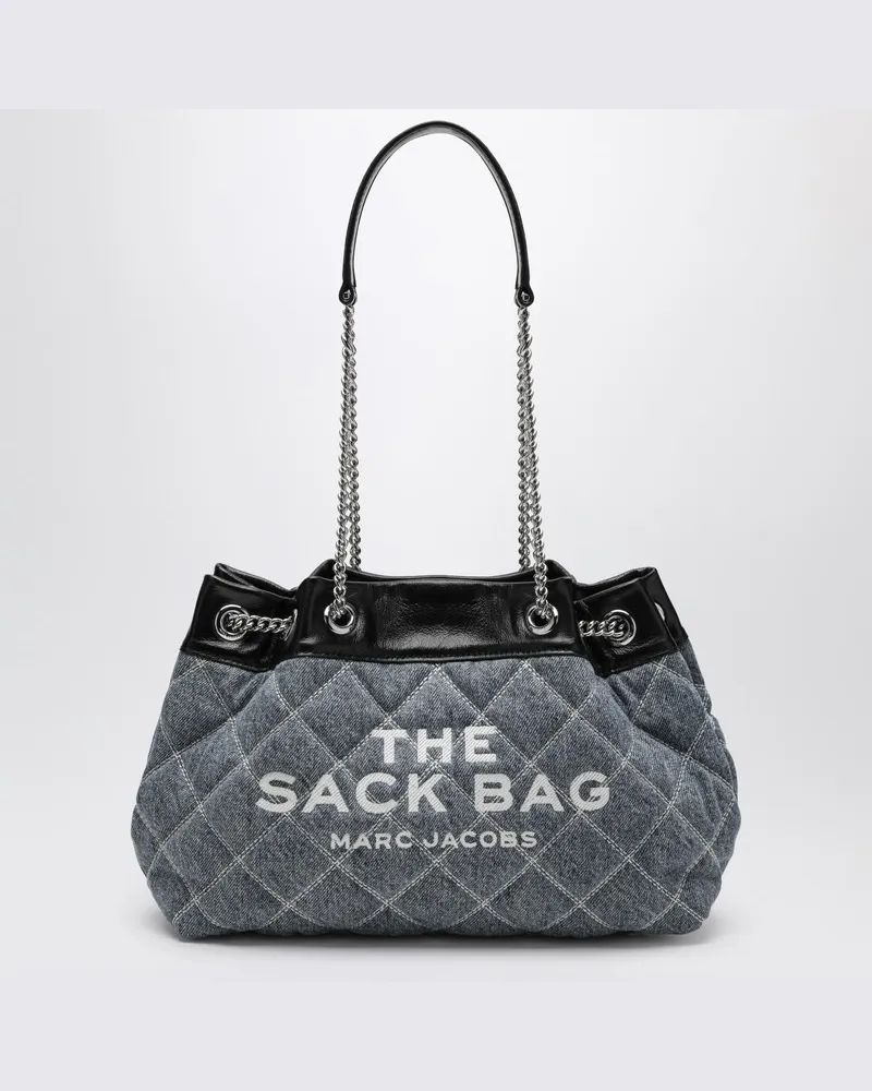 Marc Jacobs Gepolsterte Denim-Schultertasche Blau