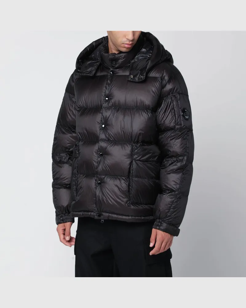 C.P. Company Mattschwarze Nylonjacke Mehrfarbig
