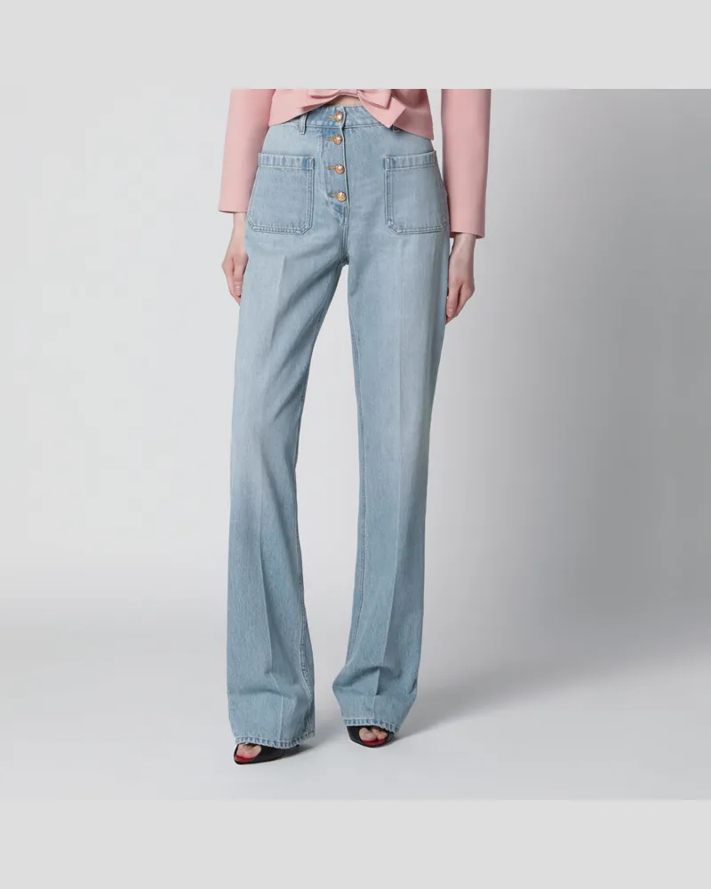 Valentino Garavani Jeans aus hellblauem Baumwoll-Denim Light
