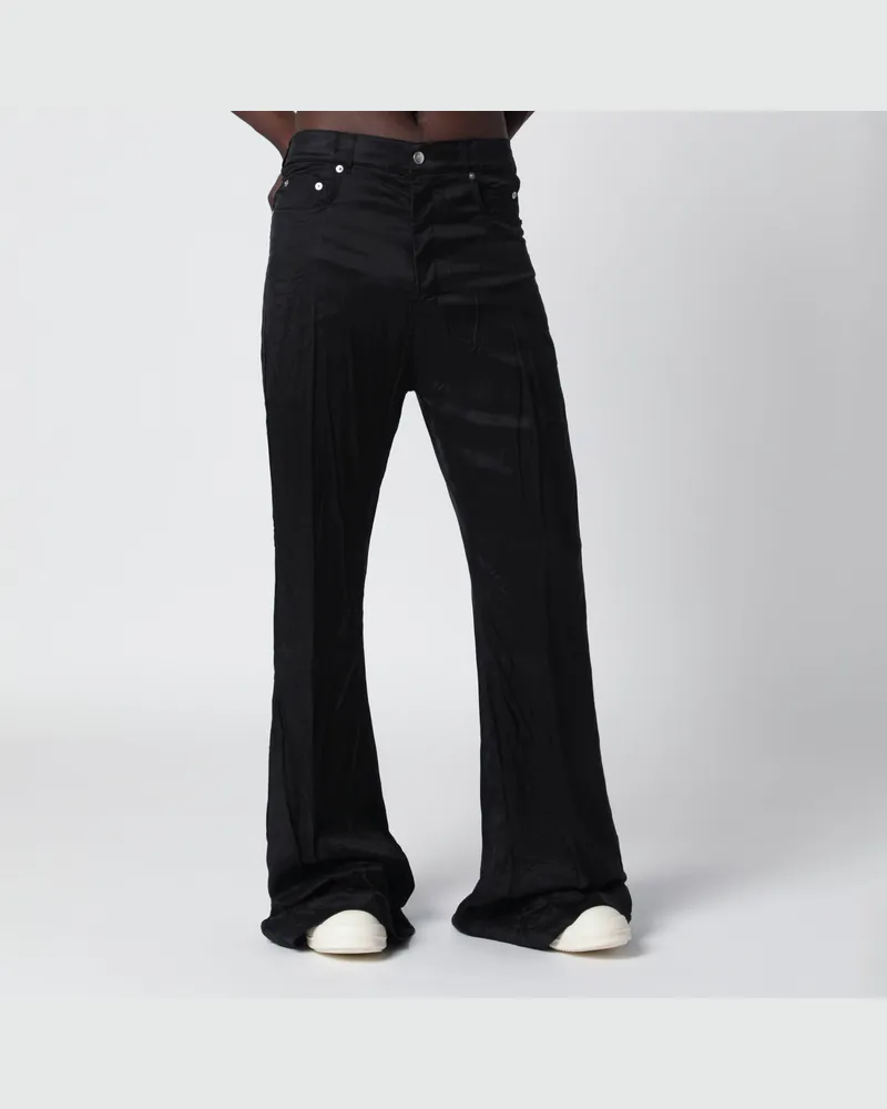 Rick Owens Schwarze Bolan Bootcut Jeans Aus Cupro-Twill Black