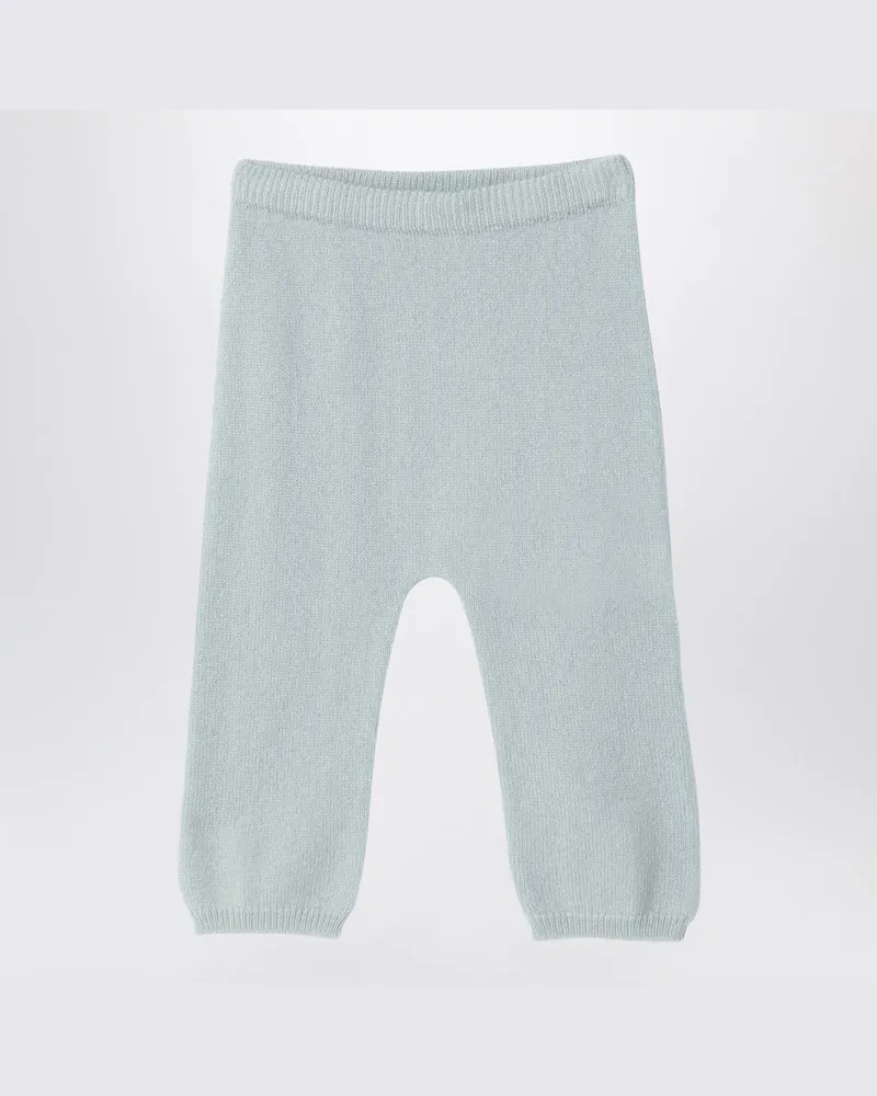 Il Gufo Hellgrüne Leggings aus Wolle Grün