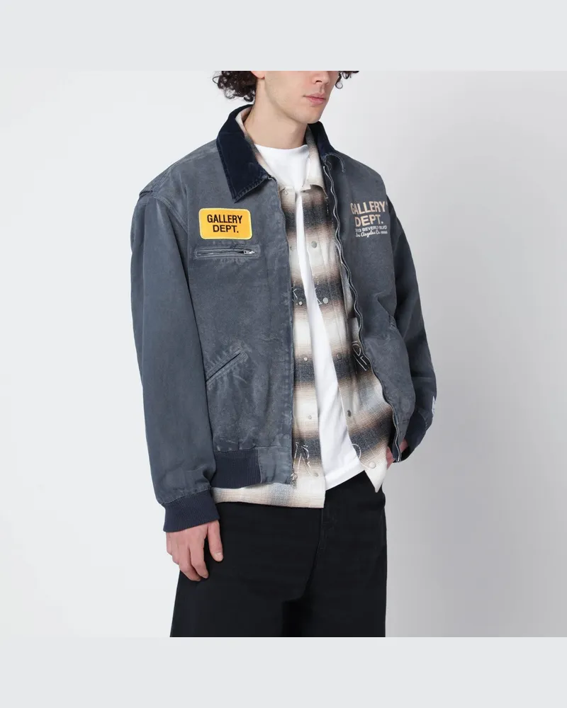 GALLERY DEPT. Marineblaue Baumwolljacke mit Reißverschluss Blue