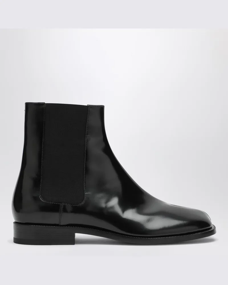 Maison Margiela Schwarze Tabi Chelsea Stiefeletten Schwarz
