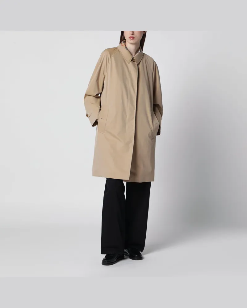 Burberry Honigbeiger Baumwollmantel Beige