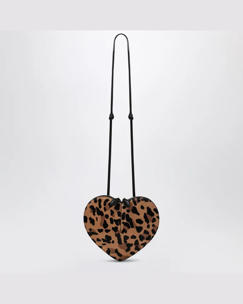Alaïa Le Coeur-Tasche aus Kalbshaar mit Leopardenmuster 