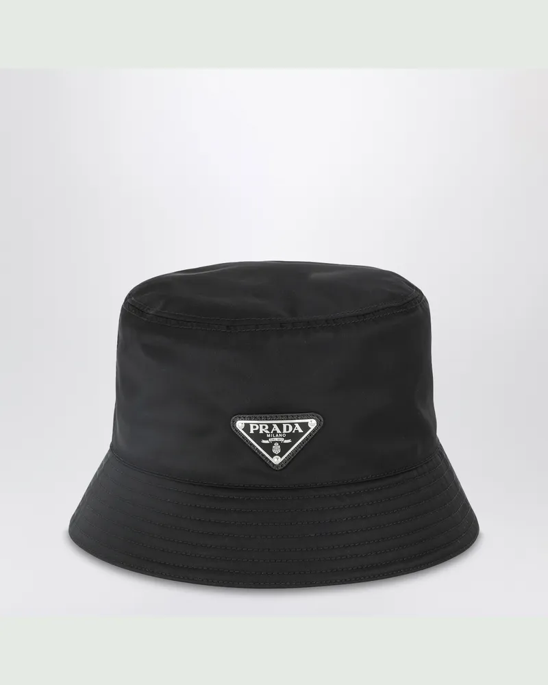 Prada Schwarzer Re-Nylon-Fischerhut Black