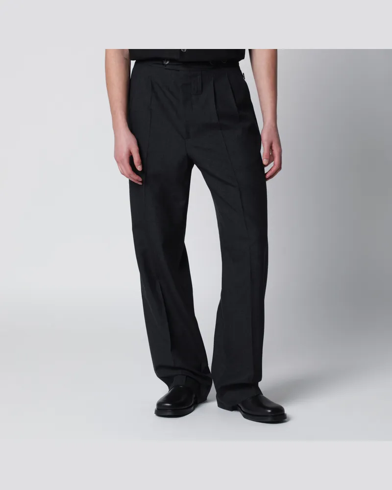 Namacheko Graue Wollhose mit Struktur Grey