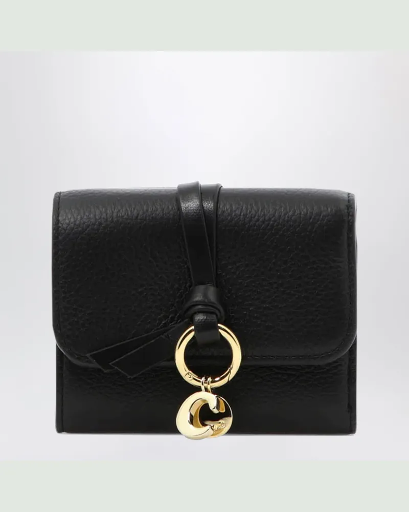 Chloé Kleines Alphabet Trifold-Portemonnaie schwarz Blue