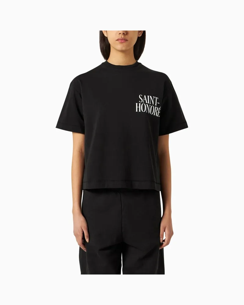 1989 STUDIO Schwarzes T-Shirt Saint-Honoré Schwarz