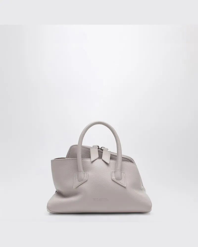 ATTICO La Passeggiata Mini Tasche aus Light Mauve genarbtem Leder Beige
