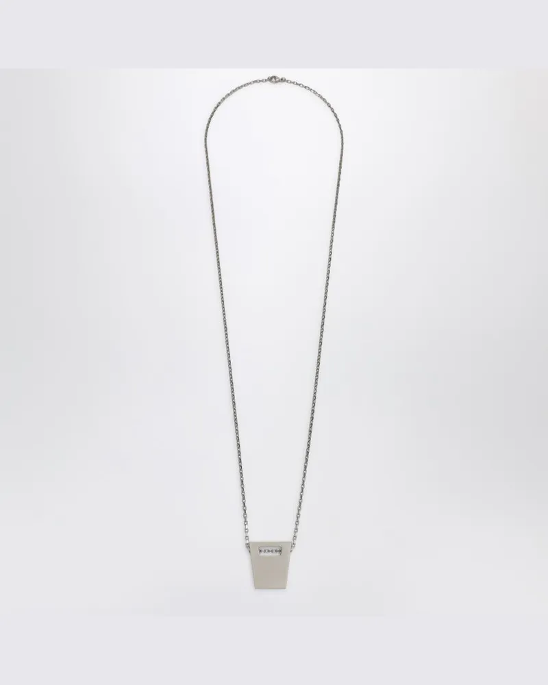 Rick Owens Silberne Cunt-Halskette aus Metall Metallisch