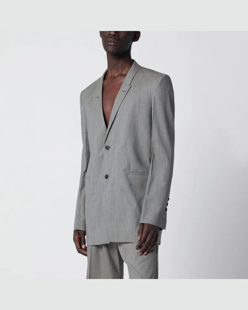Rick Owens Blazer Concordian grau meliert Grey