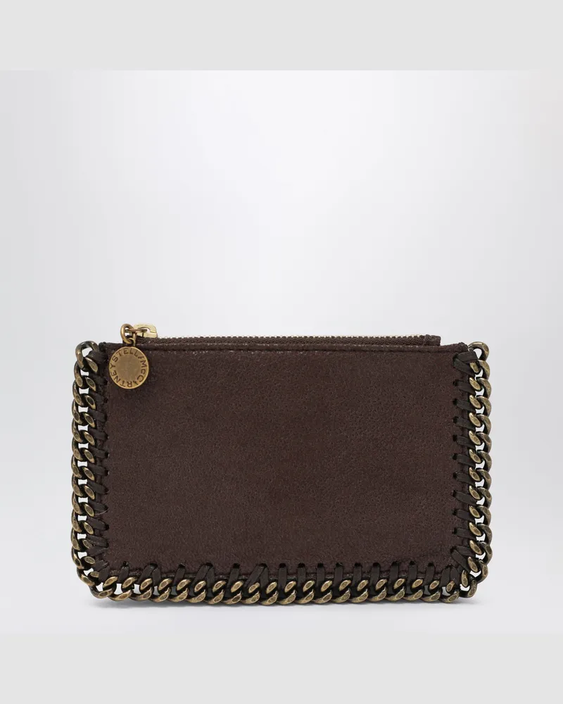 Stella McCartney Falabella Kartenetui in Mahagoni Brown
