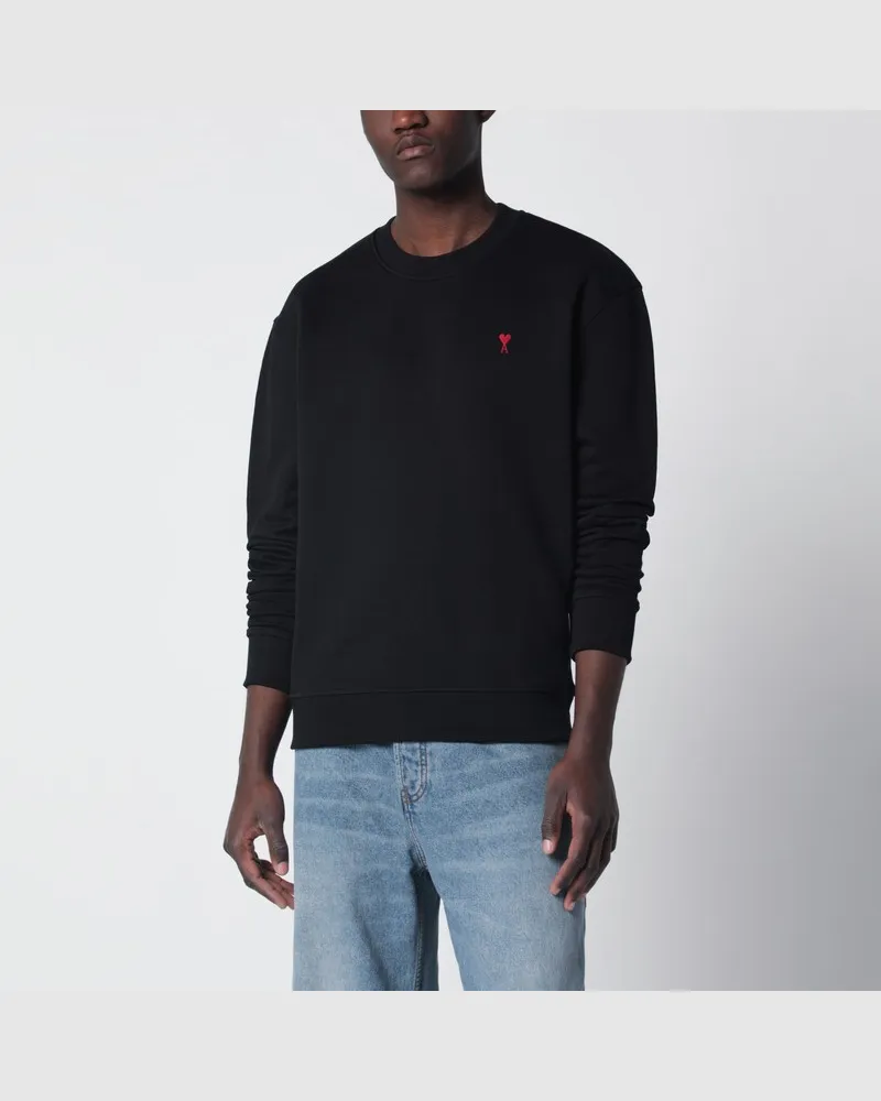 AMI Paris Schwarzes Ami De Coeur Sweatshirt Schwarz