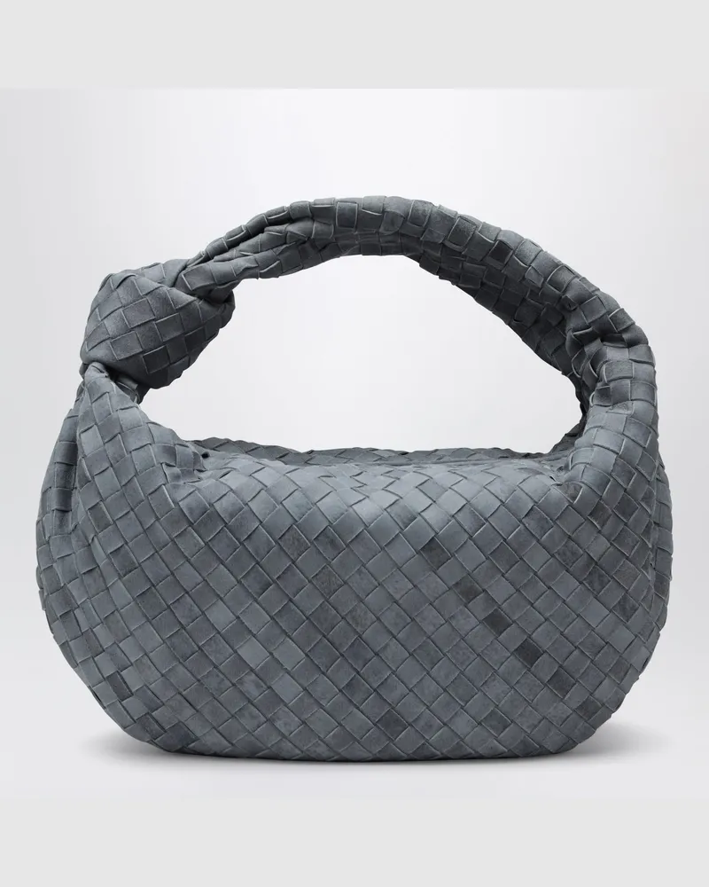 Bottega Veneta Schultertasche Jodie aus Veloursleder in Indigo Purple