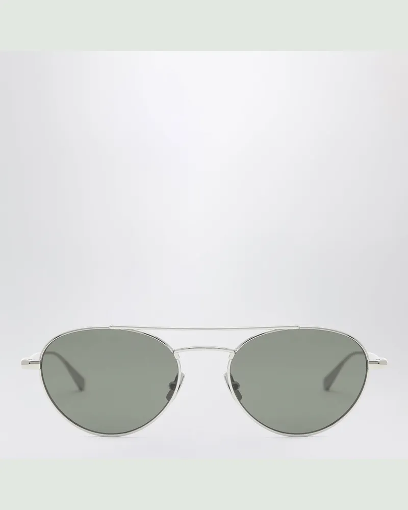 Saint Laurent SL 97 Sonnenbrille in Silber / Grau Metal
