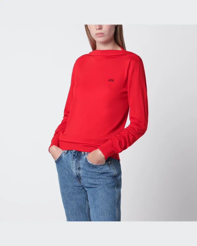 Loewe Light merino wool sweater in red Red