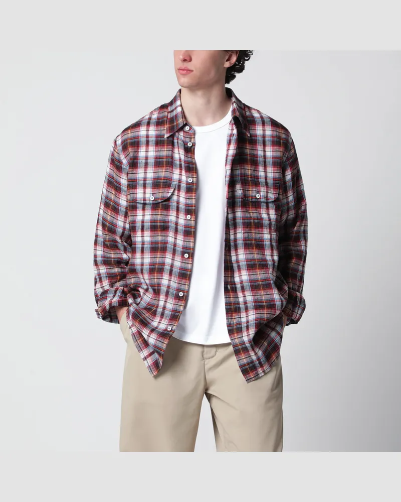 Dsquared2 Langärmliges kariertes Hemd Blue