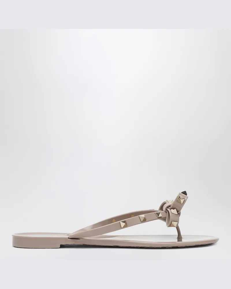 Valentino Garavani Flache Sandalen Rockstud Cipria Rosa