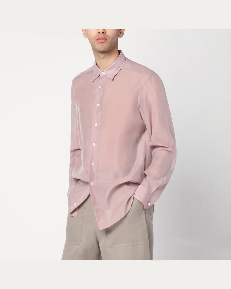 LARDINI Rosa Hemd aus Seidenmischung Pink
