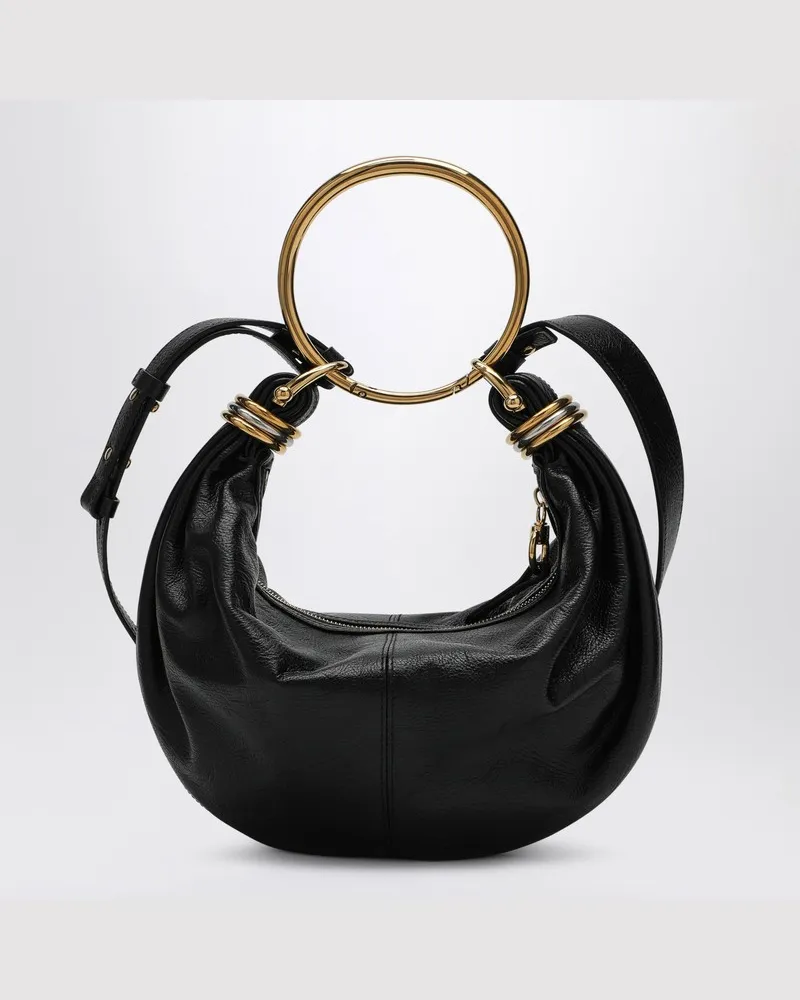 Chloé Kleine Tasche Bracelet Hobo Bag schwarz Schwarz