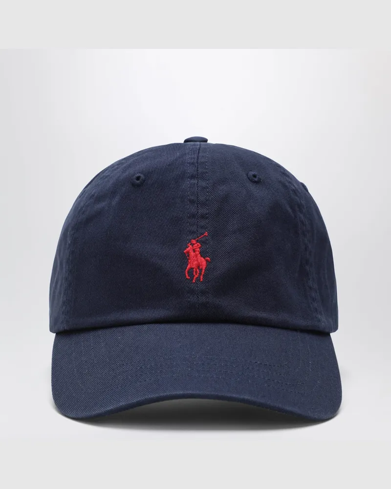 Ralph Lauren Newport Navy / Red Baseballkappe mit Logo Blue