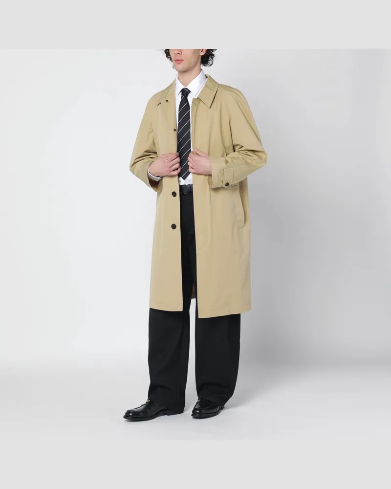 Burberry Beige cotton overcoat Beige