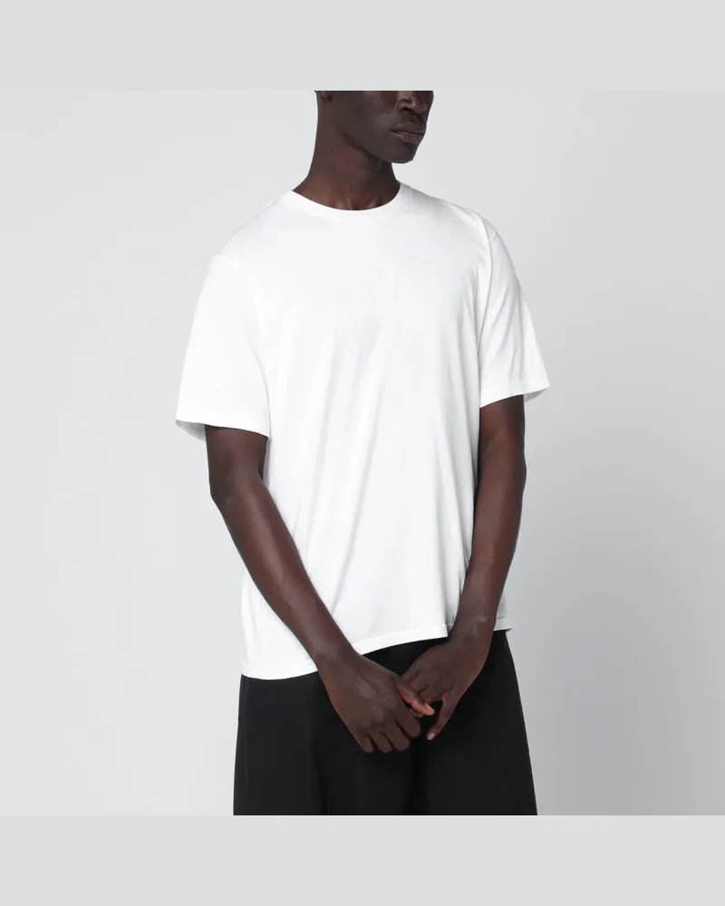 AURALEE Weißes Baumwoll-T-Shirt Weiß