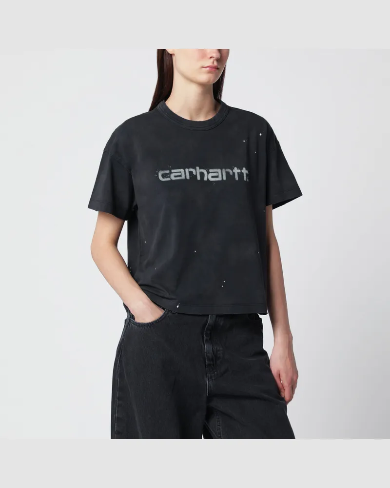 Carhartt WIP Damen-T-Shirt Painter aus Bio-Baumwolle in Schwarz Black