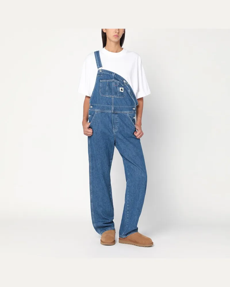 Carhartt WIP Blaue Bib Overall mit geradem Schnitt Blau