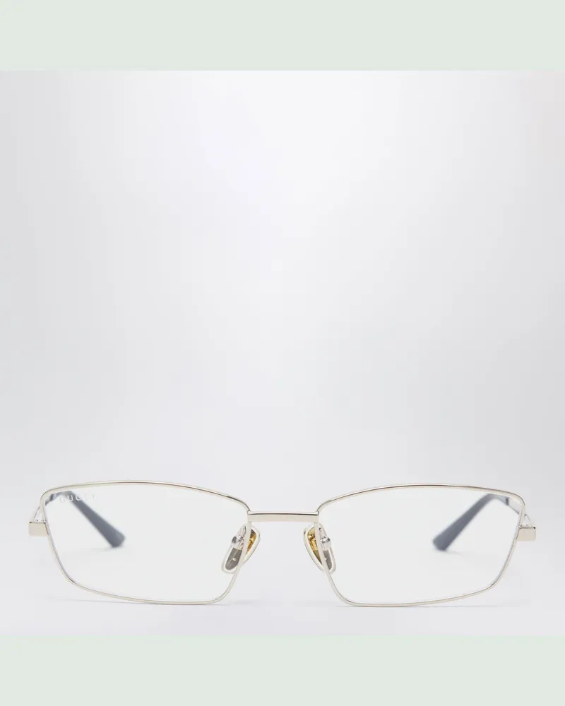 Gucci Brille Mit Goldfarbener Metallfassung Metal