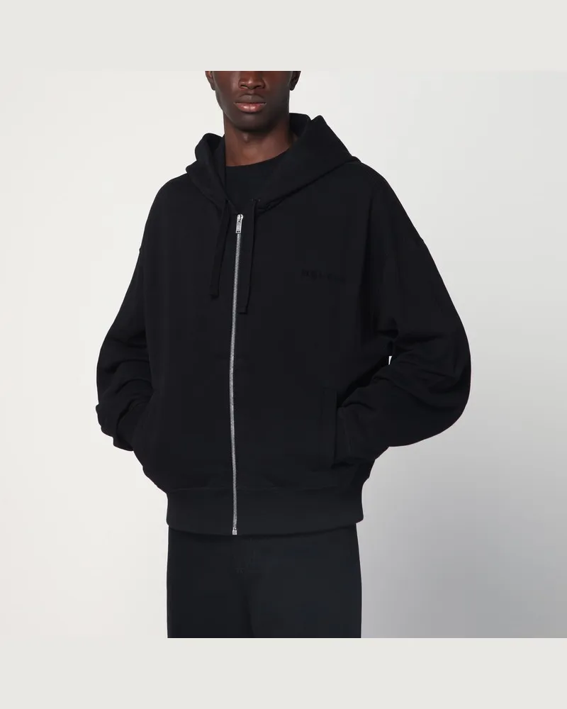 Alexander McQueen Schwarzer Hoodie aus Baumwolle Schwarz